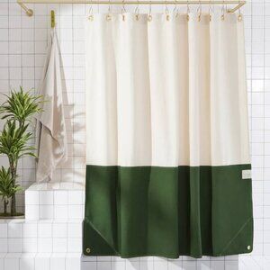 Quiet Town Canvas Shower Curtain